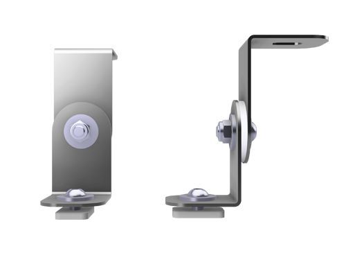 Produktbild Bedrunka+Hirth Zubehörsatz für Arbeitsplatzleuchten Stahlblech schwenkbar 80 mm