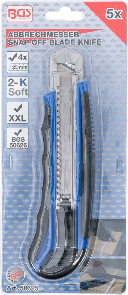BGS Abbrechmesser Klingenbreite 25 mm extra schwere Ausführung Produktbild BGS Abbrechmesser Klingenbreite 25 mm extra schwere Ausführung bild 8