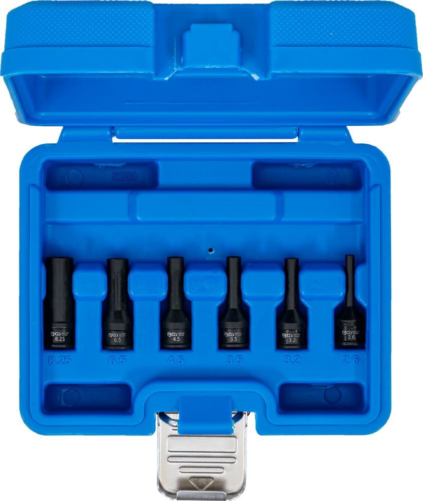 BGS Abdreh Einsatz Satz Glühkerzenelektrode Antrieb Innenvierkant 6,3 mm 1/4 Zoll BGS Abdreh Einsatz Satz Glühkerzenelektrode Antrieb Innenvierkant 6,3 mm 1/4 Zoll