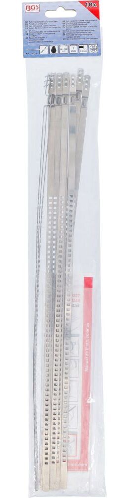 BGS Achsmanschetten-Schellen-Satz 10 teilig Edelstahl rostfrei 7 mm 50 - 120 mm Produktbild BGS Achsmanschetten-Schellen-Satz 10 teilig Edelstahl rostfrei 7 mm 50 - 120 mm bild 3