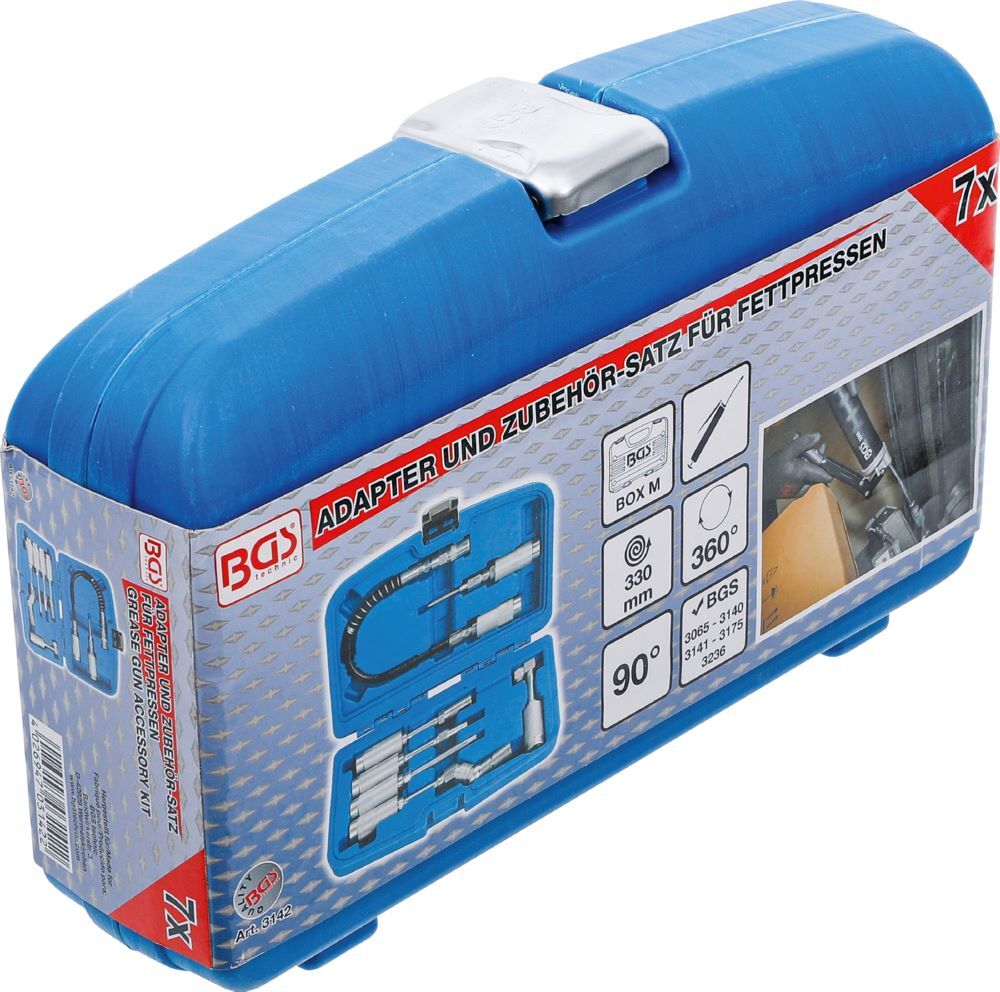 Produktbild Adapter und Zubehör Satz für Fettpressen 7 teilig bild 7