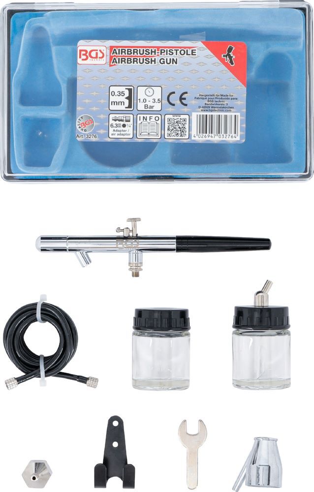 BGS Airbrush Pistole 1,0-3,5 bar Produktbild BGS Airbrush Pistole 1,0-3,5 bar bild 3