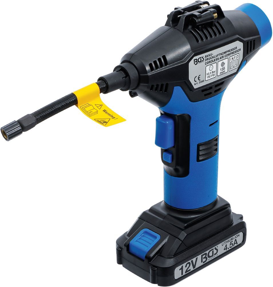 BGS Akku Druckluftkompressor mit Akku 4,5 A und Ladegerät Produktbild BGS Akku Druckluftkompressor mit Akku 4,5 A und Ladegerät