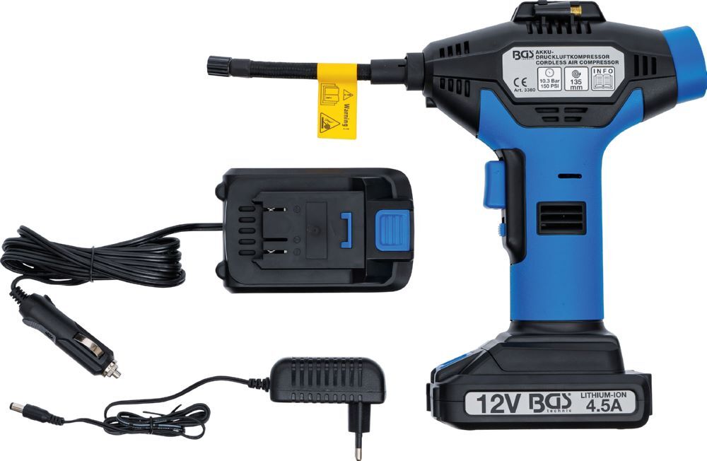BGS Akku Druckluftkompressor mit Akku 4,5 A und Ladegerät Produktbild BGS Akku Druckluftkompressor mit Akku 4,5 A und Ladegerät bild 4