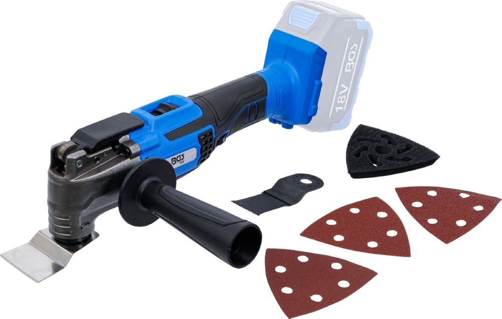 BGS Akku Multifunktionswerkzeug bürstenlos 18 V Solo Produktbild BGS Akku Multifunktionswerkzeug bürstenlos 18 V Solo