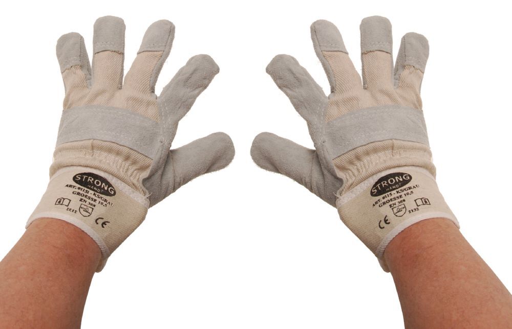 BGS Arbeitshandschuhe Leder gefüttert Größe 10,5 Produktbild BGS Arbeitshandschuhe Leder gefüttert Größe 10,5