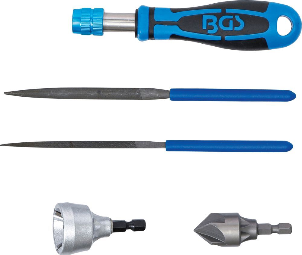 Produktbild Außen- / Innen-Entgrater und Feilen Satz 5 teilig bild 2