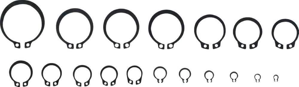 Produktbild Außen Seegerring Sortiment (Sprengringe) Durchmesser 3 - 32 mm 300 teilig bild 2