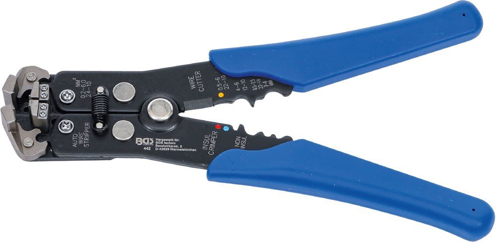 BGS Automatische Abisolierzange für Draht Durchmesser 0,13 - 6 mm² 210 mm Produktbild BGS Automatische Abisolierzange für Draht Durchmesser 0,13 - 6 mm² 210 mm