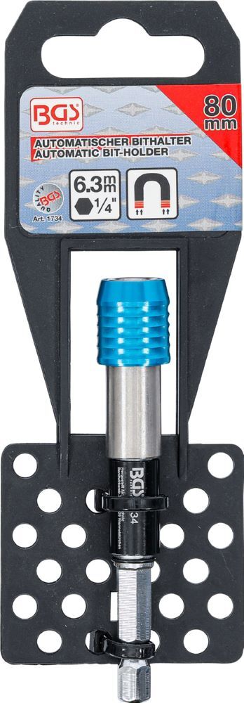 Produktbild Automatischer Bithalter Abtrieb Innensechskant 1/4 Zoll 80 mm bild 4