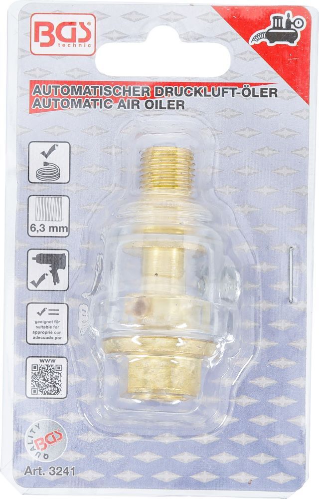 Produktbild Automatischer Druckluft Öler Schlauchanschluss 6,3 mm 1/4 Zoll bild 4