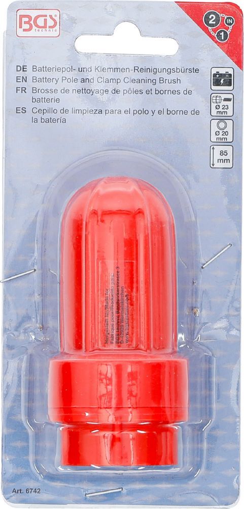 Produktbild Batteriepol und Klemmen Reinigungsbürste 85 mm bild 6