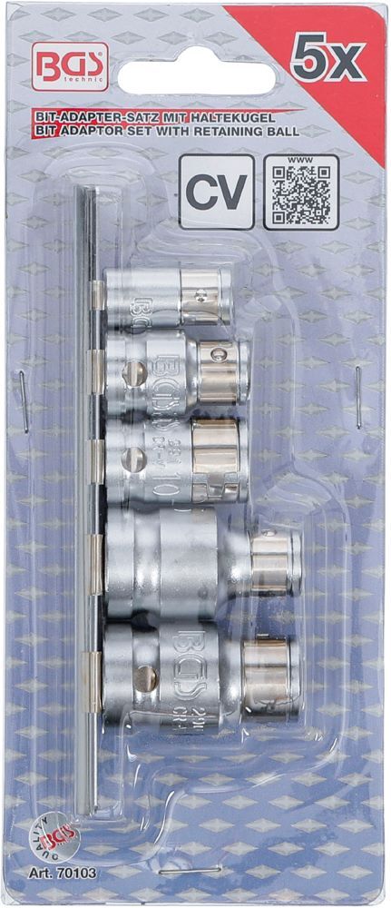 Produktbild Bit Adapter Satz mit Haltekugel 5 teilig bild 4