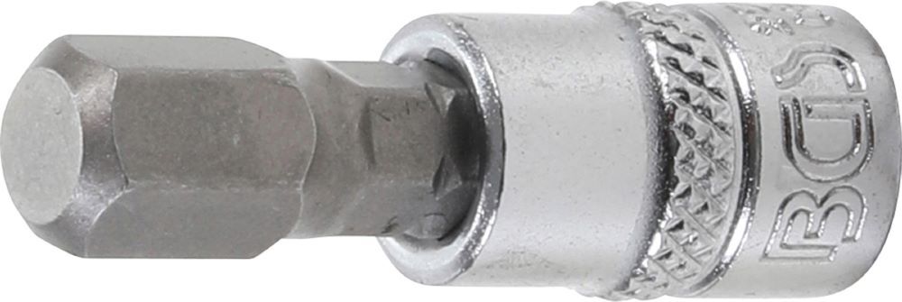 BGS Bit Einsatz Innensechskant 8 mm Antrieb Innenvierkant 6,3 mm 1/4 Zoll Produktbild BGS Bit Einsatz Innensechskant 8 mm Antrieb Innenvierkant 6,3 mm 1/4 Zoll