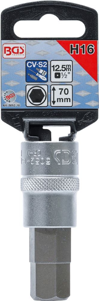 Produktbild Bit Einsatz Innensechskant 16 mm Antrieb Innenvierkant 12,5 mm 1/2 Zoll bild 2