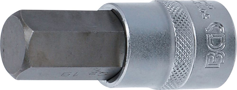 Produktbild BGS Bit Einsatz Innensechskant 19 mm Antrieb Innenvierkant 12,5 mm 1/2 Zoll