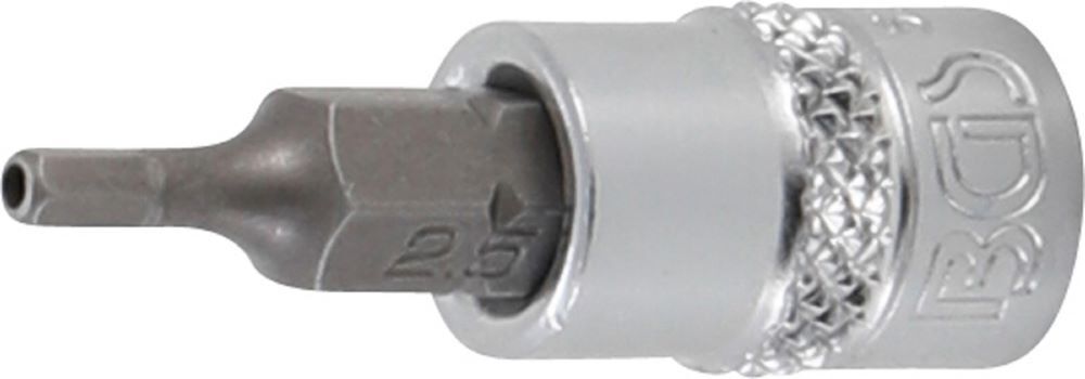 Produktbild BGS Bit Einsatz Innensechskant Bohrung 2,5 mm Antrieb Innenvierkant 6,3 mm 1/4 Zoll