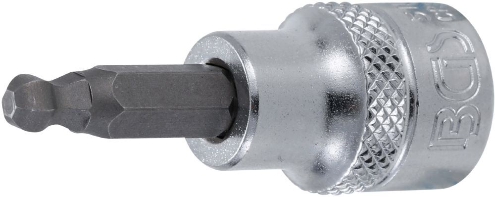 Produktbild BGS Bit Einsatz Innensechskant Kugelkopf 5 mm Antrieb Innenvierkant 10 mm 3/8 Zoll