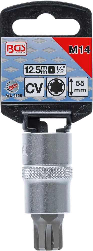 Produktbild Bit Einsatz Keil-Profil M14 Antrieb Innenvierkant 12,5 mm 1/2 Zoll bild 2