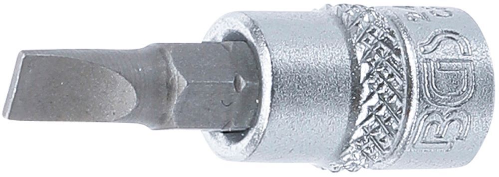 BGS Bit Einsatz Schlitz 5,5 mm Antrieb Innenvierkant 6,3 mm 1/4 Zoll Produktbild BGS Bit Einsatz Schlitz 5,5 mm Antrieb Innenvierkant 6,3 mm 1/4 Zoll