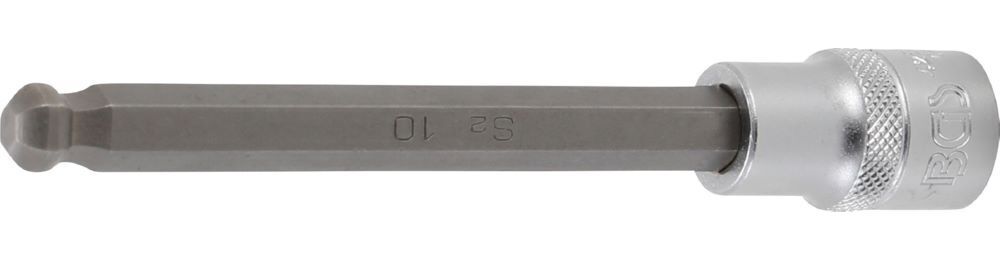 Produktbild BGS Bit Einsatz Innensechskant 10 mm Länge 140 mm Antrieb Innenvierkant 12,5 mm