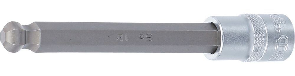 Produktbild BGS Bit Einsatz Innensechskant 12 mm Länge 140 mm Antrieb Innenvierkant 12,5 mm