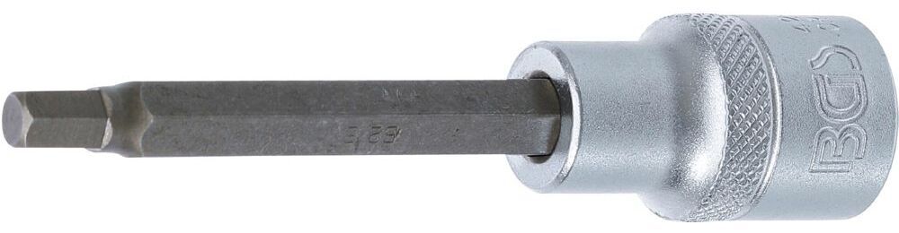 Produktbild BGS Bit Einsatz Innensechskant 6 mm Länge 100 mm Antrieb Innenvierkant 12,5 mm