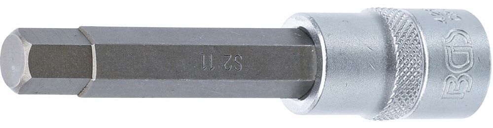 Produktbild BGS Bit Einsatz Innensechskant 11 Länge 100 mm Antrieb Innenvierkant 12,5 mm