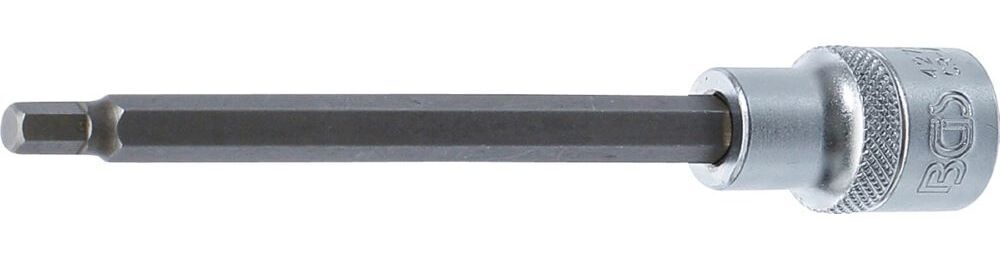 Produktbild BGS Bit Einsatz Innensechskant 6 mm Länge 140 mm Antrieb Innenvierkant 12,5 mm