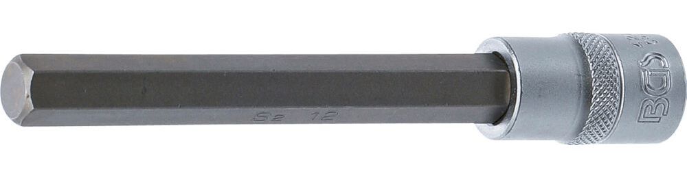 Produktbild BGS Bit Einsatz Innensechskant 12 mm Länge 140 mm Antrieb Innenvierkant 12,5 mm