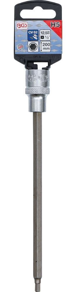 Produktbild Bit Einsatz Innensechskant 5 mm Länge 200 mm Antrieb Innenvierkant 12,5 mm bild 2