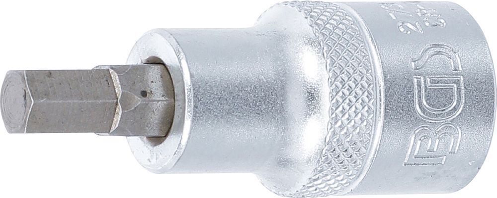 Produktbild BGS Bit Einsatz Innensechskant 9/32 Zoll Länge 55 mm Antrieb Innenvierkant 12,5 mm
