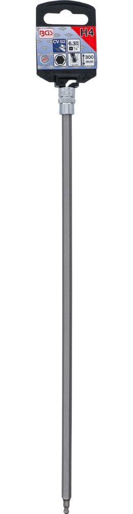 Produktbild Bit Einsatz Länge 300 mm Innensechskant 4 mm Antrieb Innenvierkant 6,3 mm bild 3