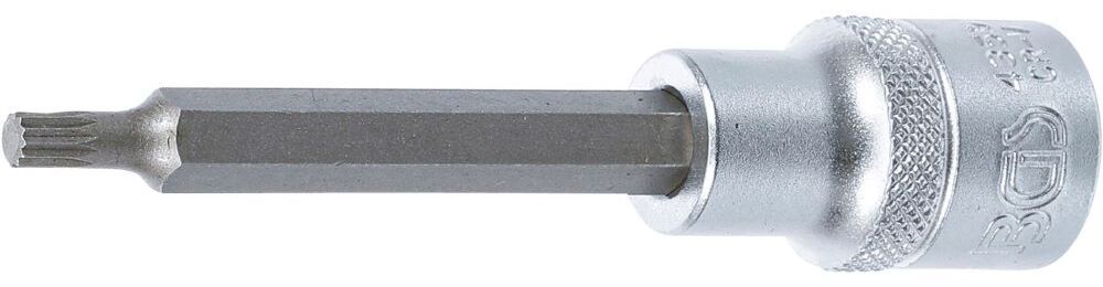 Produktbild BGS Bit Einsatz Innenvielzahn M5 Länge 100 mm Antrieb Innenvierkant 12,5 mm