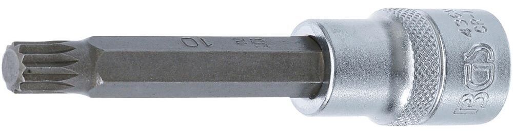 Produktbild BGS Bit Einsatz Innenvielzahn M10 Länge 100 mm Antrieb Innenvierkant 12,5 mm
