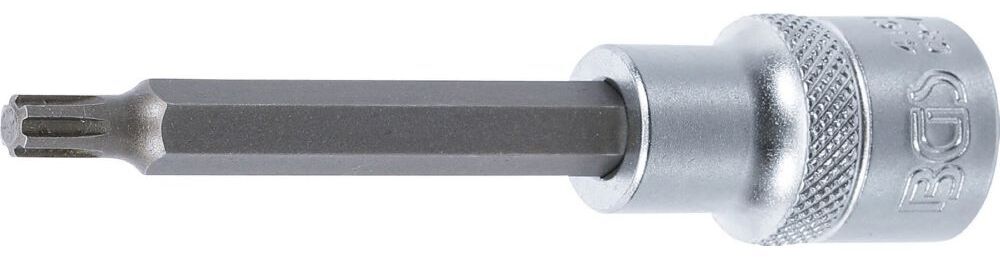 Produktbild BGS Bit Einsatz Keil Profil M6 Länge 100 mm Antrieb Innenvierkant 12,5 mm 1/2 Zoll