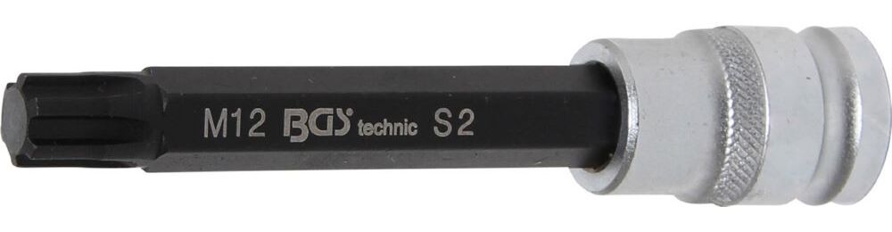 Produktbild BGS Bit Einsatz Keil Profil M12 Länge 120 mm Antrieb Innenvierkant 12,5 mm 1/2 Zoll