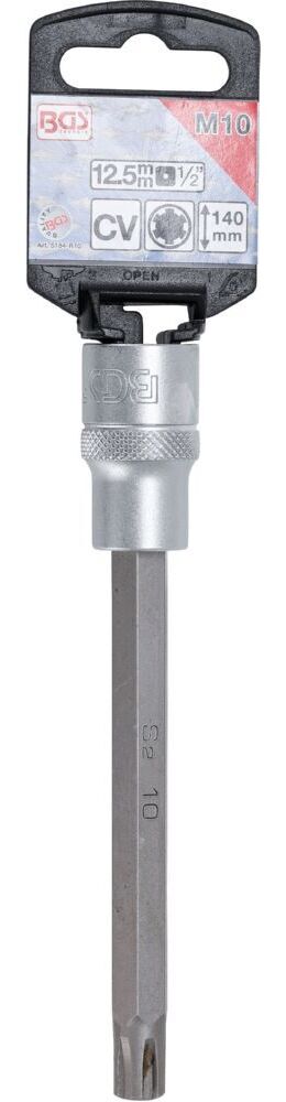 Produktbild Bit Einsatz Keil-Profil M10 Länge 140 mm Antrieb Innenvierkant 12,5 mm 1/2 Zoll bild 2