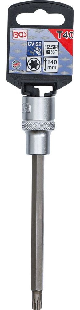 Produktbild Bit Einsatz T40 Länge 140 mm Antrieb Innenvierkant 12,5 mm 1/2 Zoll bild 2