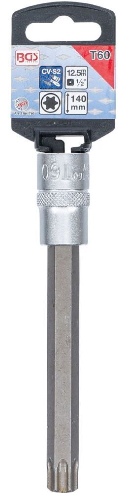 Produktbild Bit Einsatz T60 Länge 140 mm Antrieb Innenvierkant 12,5 mm 1/2 Zoll bild 2