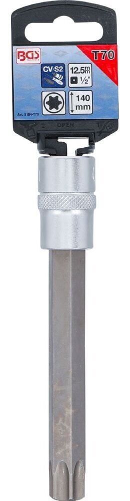 Produktbild Bit Einsatz T70 Länge 140 mm Antrieb Innenvierkant 12,5 mm 1/2 Zoll bild 3