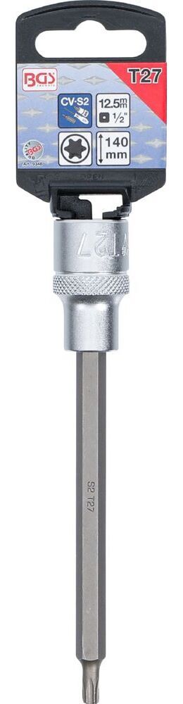 Produktbild Bit Einsatz T27 Länge 140 mm Antrieb Innenvierkant 12,5 mm 1/2 Zoll bild 2