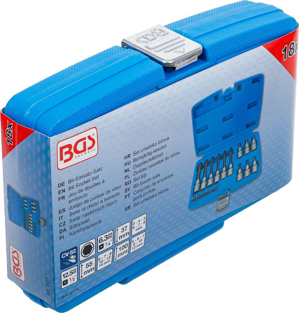 Produktbild Bit Einsatz Satz Antrieb Innensechskant 18 teilig bild 6