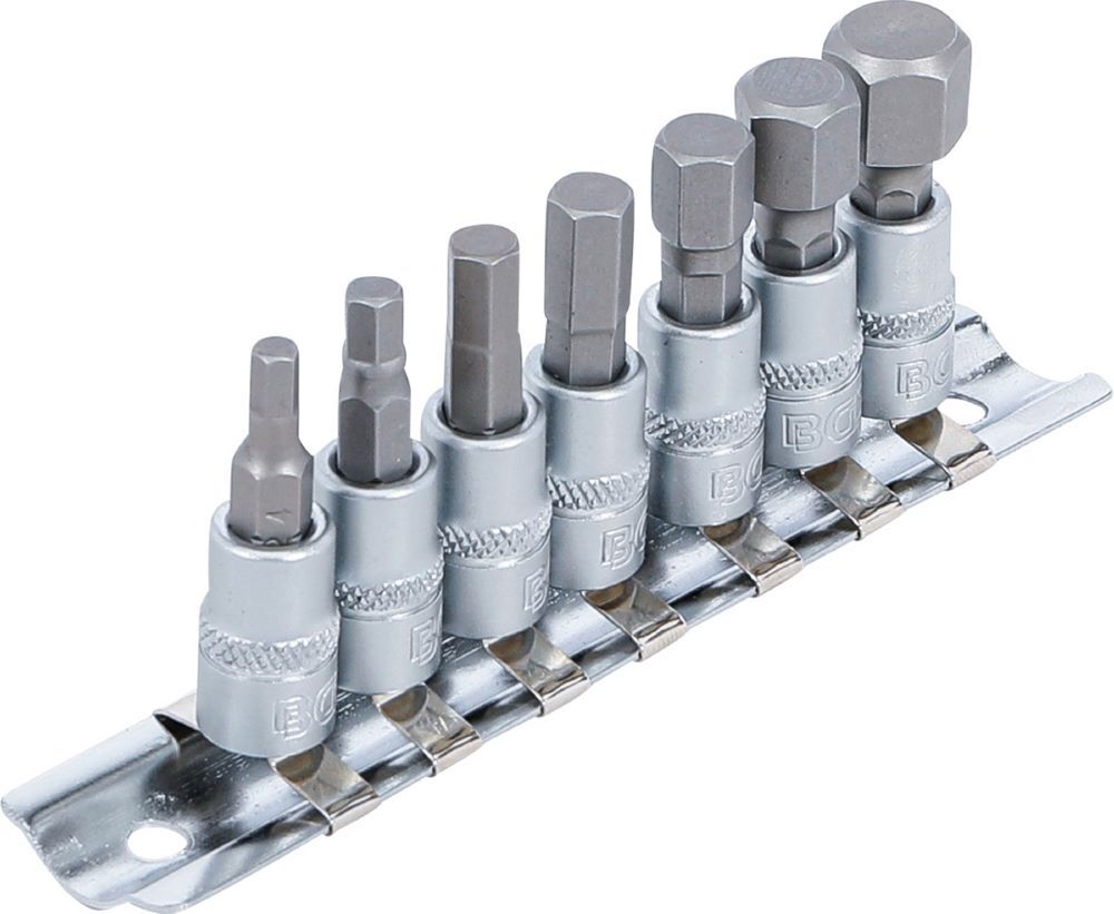 BGS Bit Einsatz Satz Innensechskant 4 - 12 mm Antrieb Innenvierkant 6,3 mm 1/4 Zoll Produktbild BGS Bit Einsatz Satz Innensechskant 4 - 12 mm Antrieb Innenvierkant 6,3 mm 1/4 Zoll bild 2