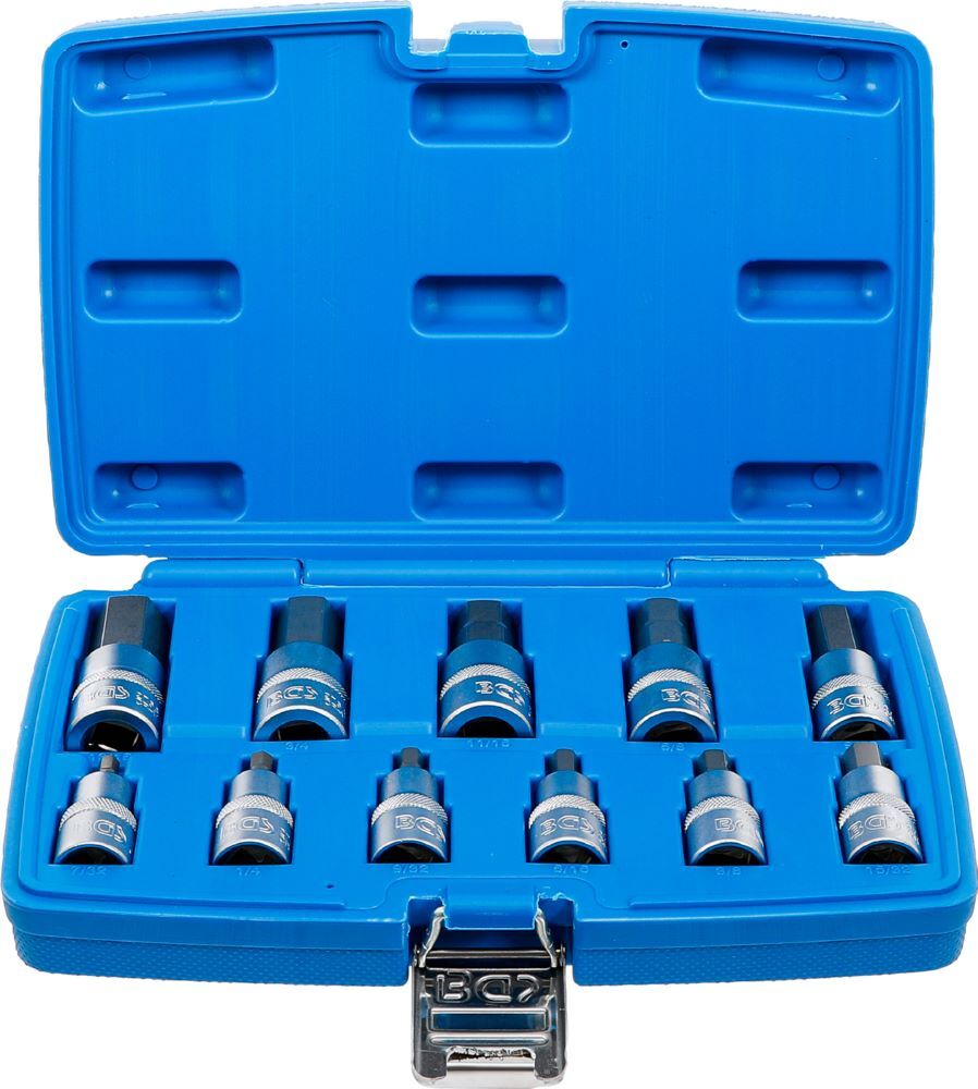 Produktbild BGS Bit Einsatz Satz 11 teilig Antrieb Innenvierkant 12,5 mm 1/2 Zoll