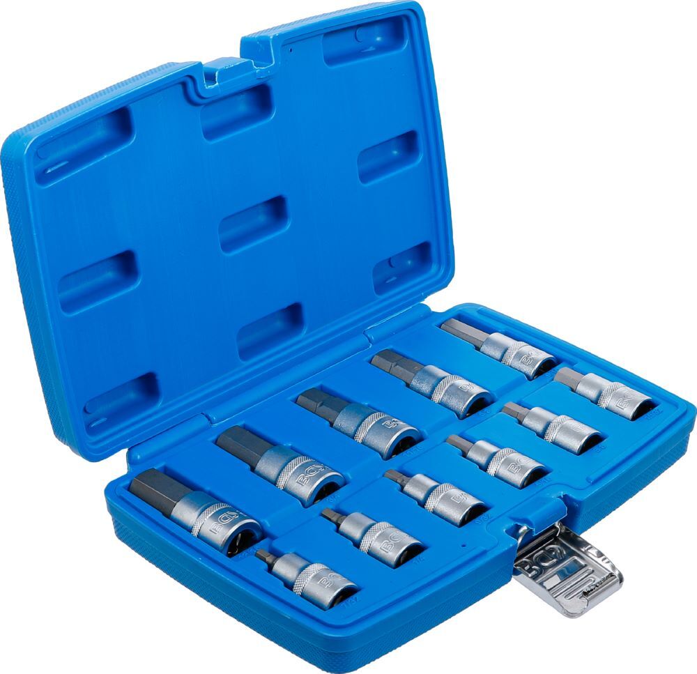 Produktbild Bit Einsatz Satz 11 teilig Antrieb Innenvierkant 12,5 mm 1/2 Zoll bild 2