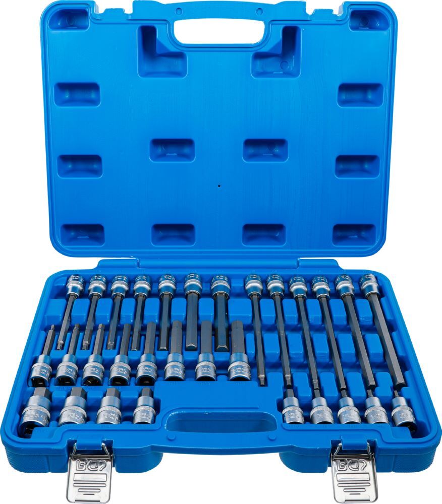 BGS Bit Einsatz Satz Antrieb Innenvierkant 12,5 mm Innensechskant 30 teilig Produktbild BGS Bit Einsatz Satz Antrieb Innenvierkant 12,5 mm Innensechskant 30 teilig