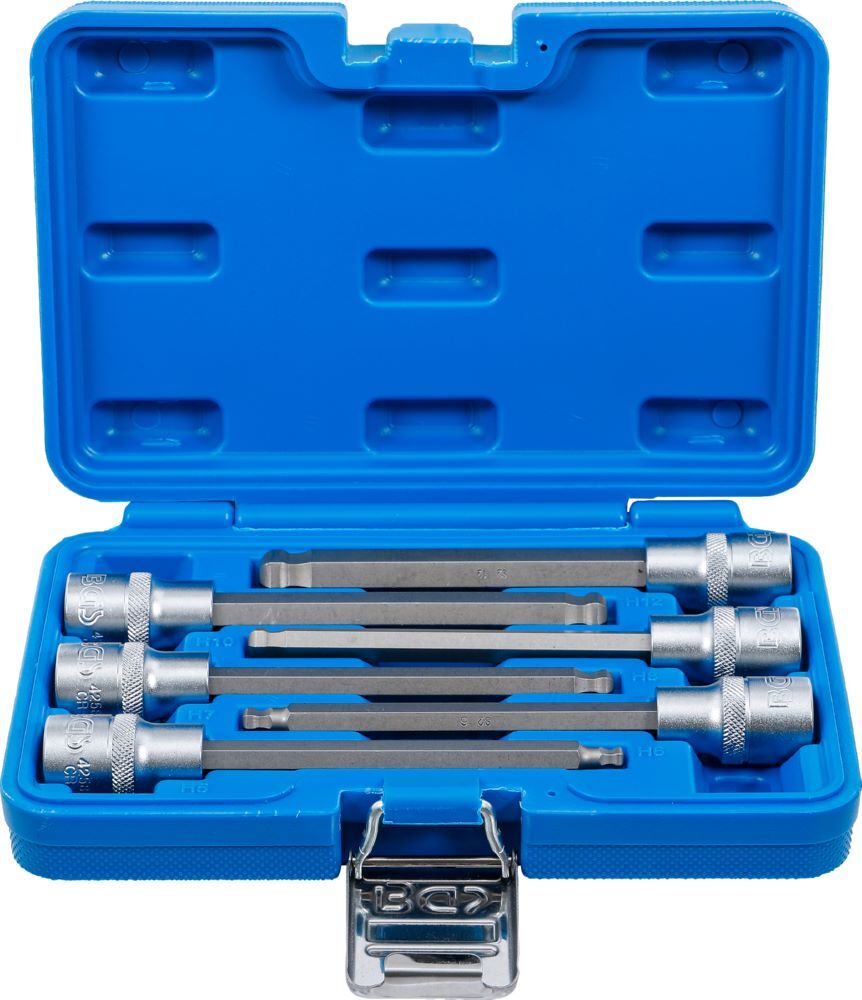 Produktbild BGS Bit Einsatz Satz Innensechskant 6 teilig Antrieb Innenvierkant 12,5 mm 1/2 Zoll