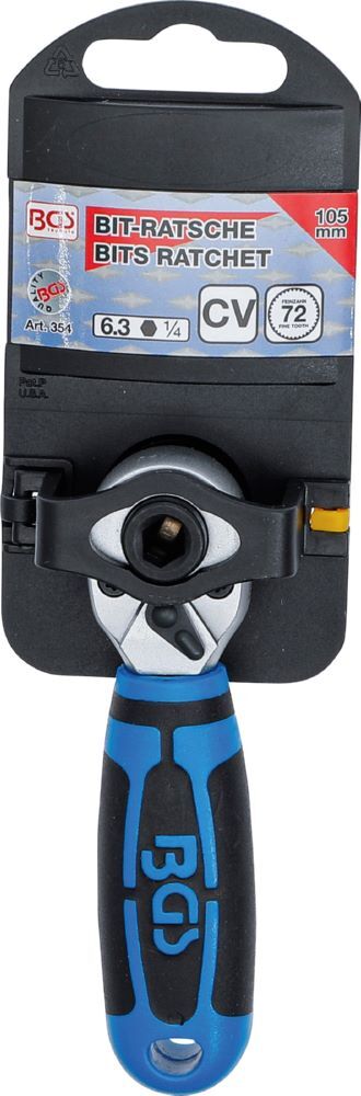 Produktbild Bit-Knarre Abtrieb Innensechskant 6,3 mm 1/4 Zoll bild 6