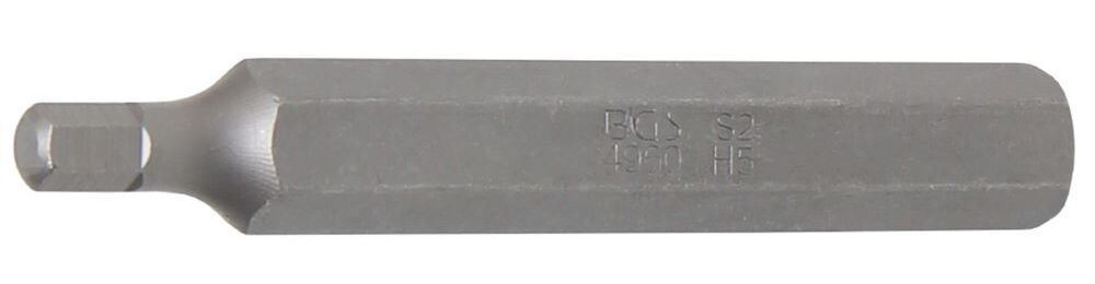 Produktbild BGS Bit Länge 75 mm Innensechskant 5 mm Antrieb Außensechskant 10 mm 3/8 Zoll